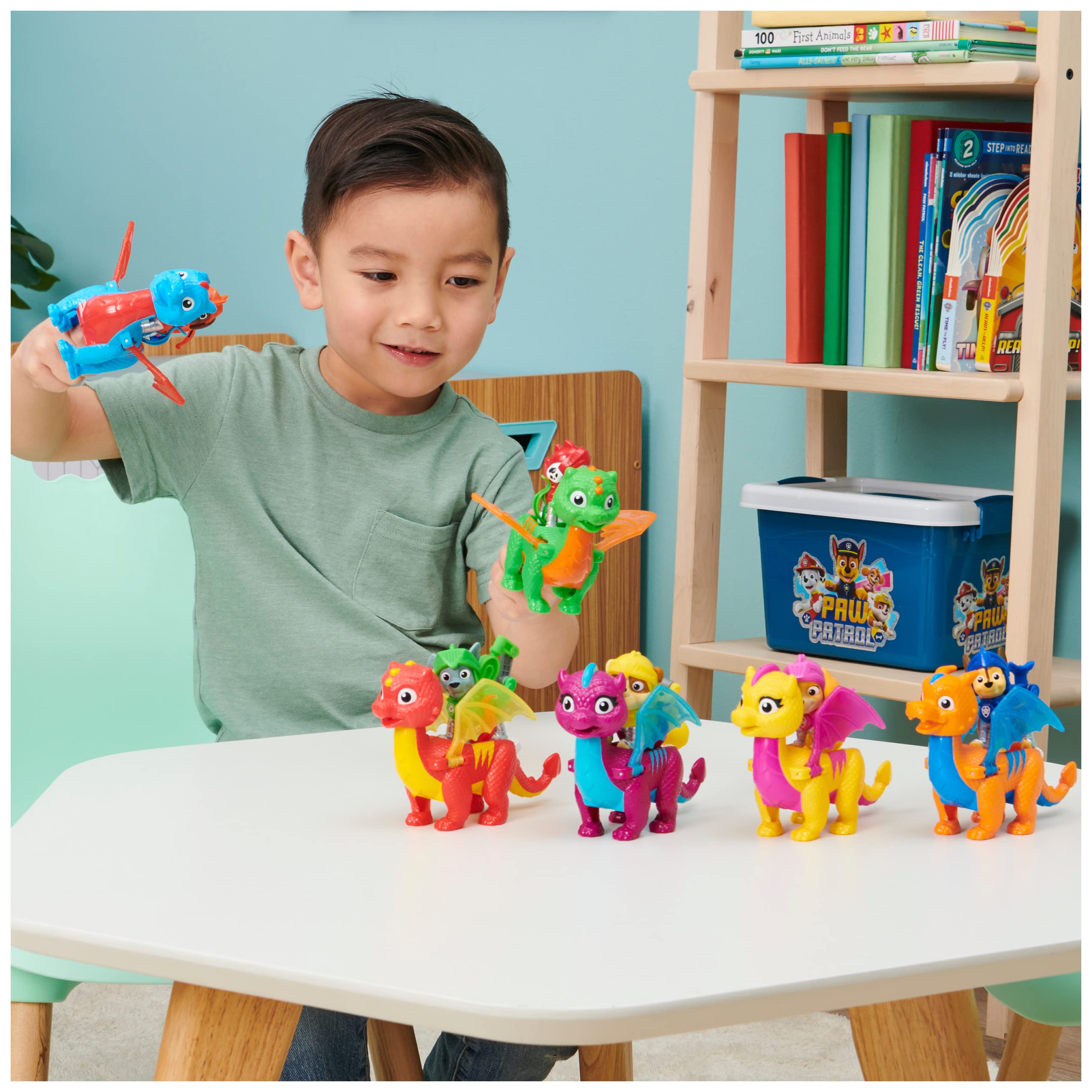 Action Figures Set Paw Patrol Rescue Knights Rocky and Dragon Flame - photo 6