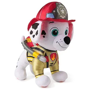 Plush Toy Paw Patrol Marshall with Fire Extinguisher Backpack and Hose