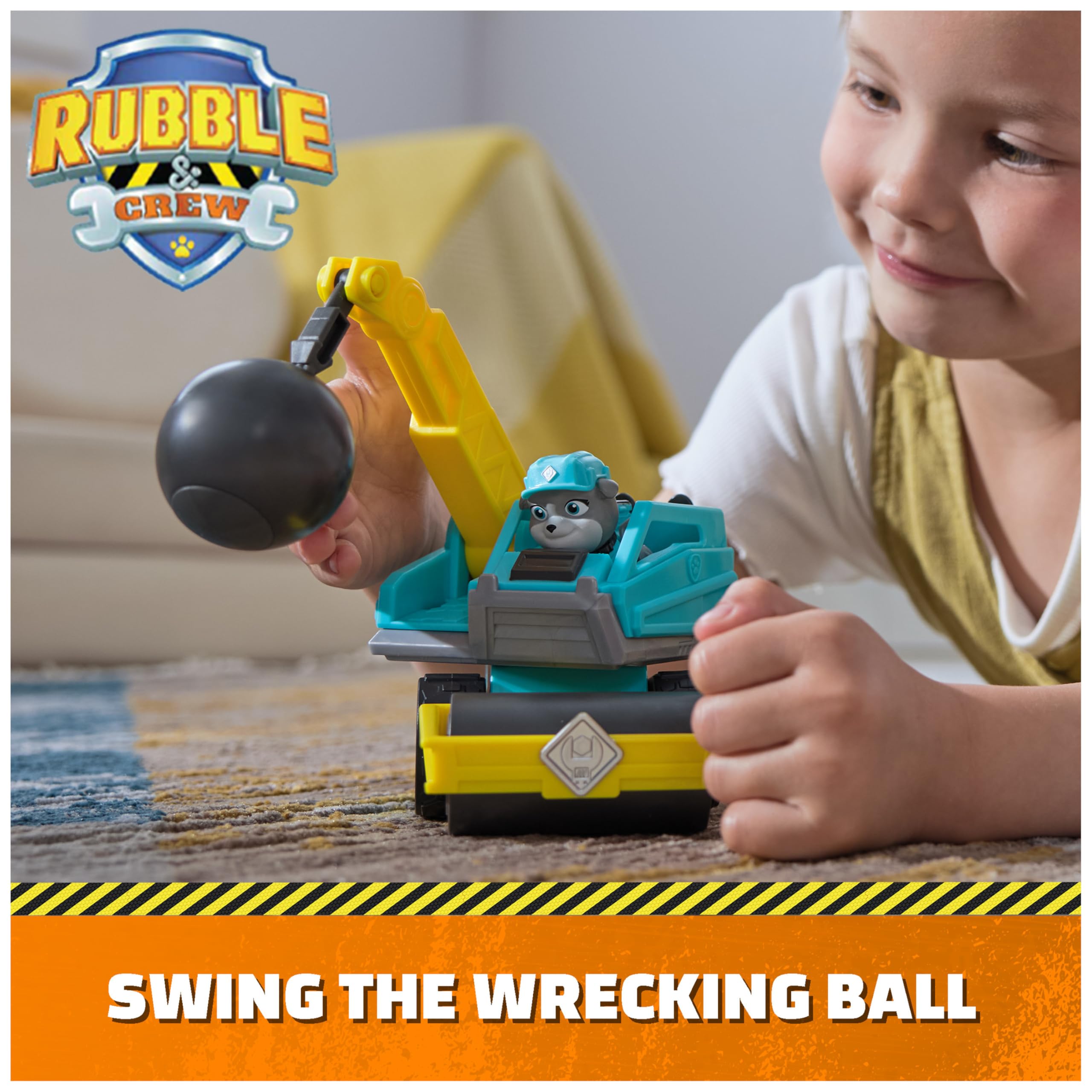 Rubble & Crew Motor's Wrecking Ball Toy Truck with Action Figure - photo 2