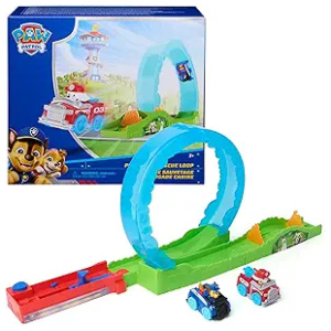 Track Playset Paw Patrol Pup Squad Rescue Loop with Chase & Marshall Toy Cars