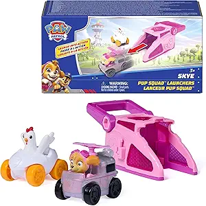 Paw Patrol Skye Pup Squad Launchers with Chickaletta 2-Pack Toy Vehicles