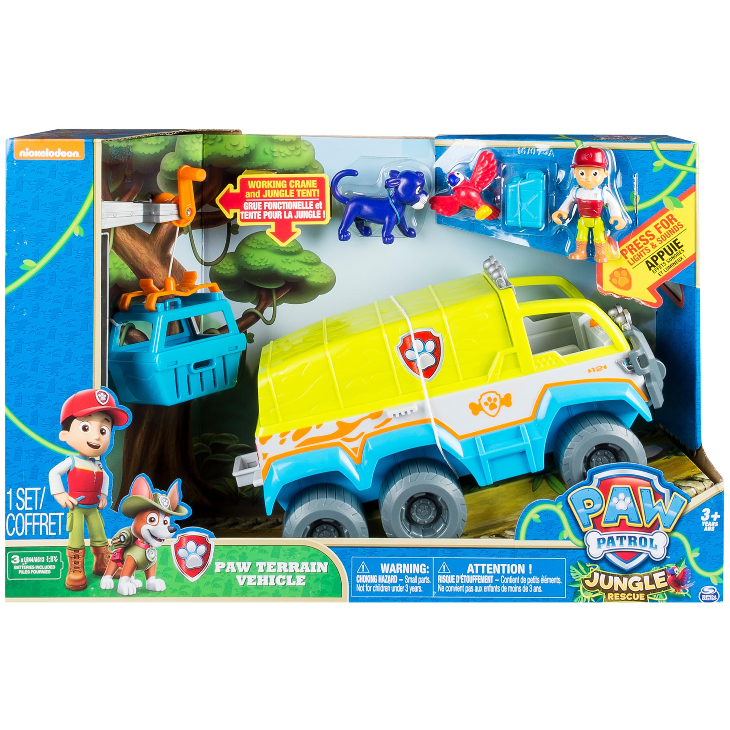 Vehicle Paw Patrol Jungle Rescue PAW-Terrain with Ryder and Animal Action Figures - photo 2