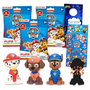 Paw Patrol Blind Bag Mini Figures Mystery Toys Bundle with Stickers