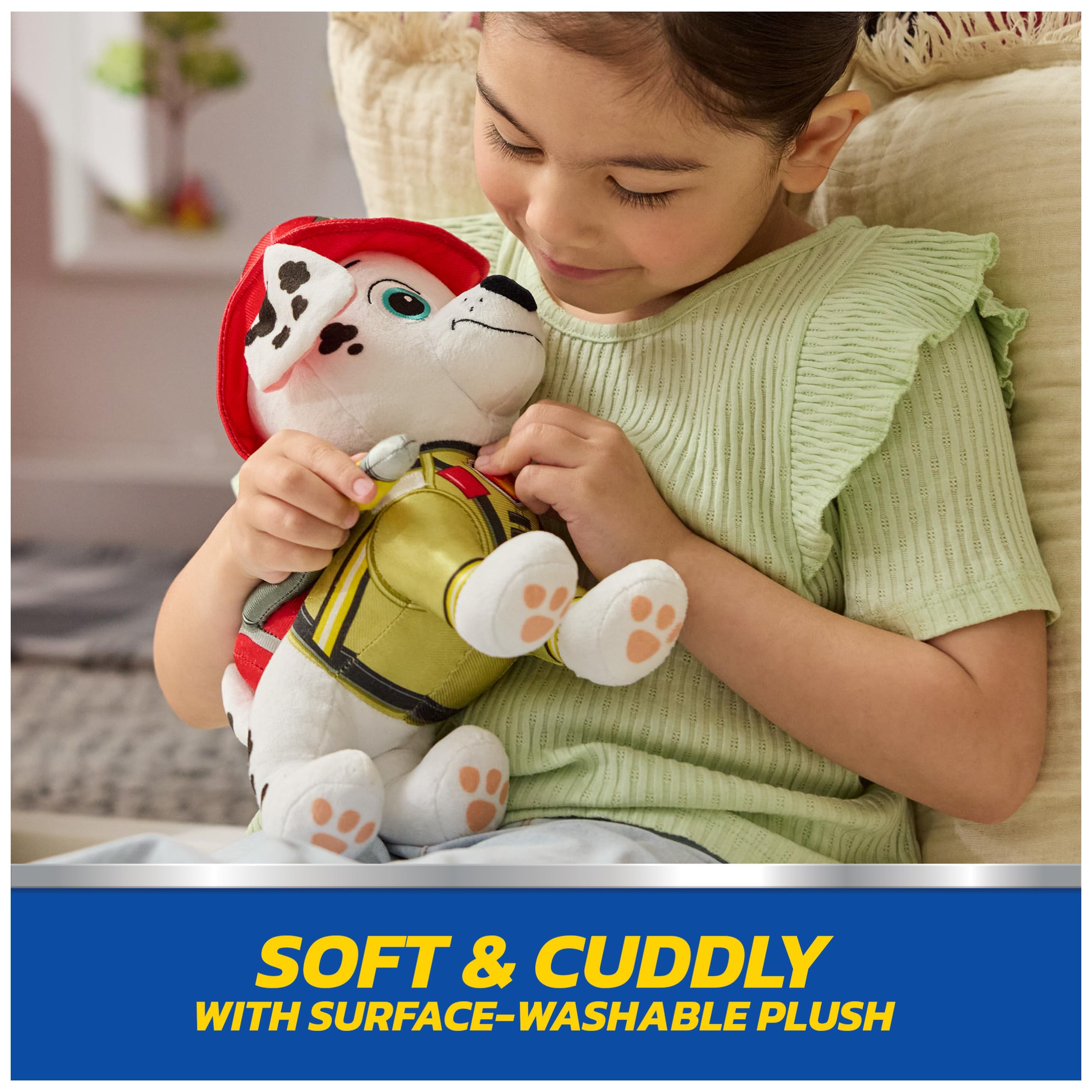Plush Toy Paw Patrol Marshall with Fire Extinguisher Backpack and Hose - photo 6