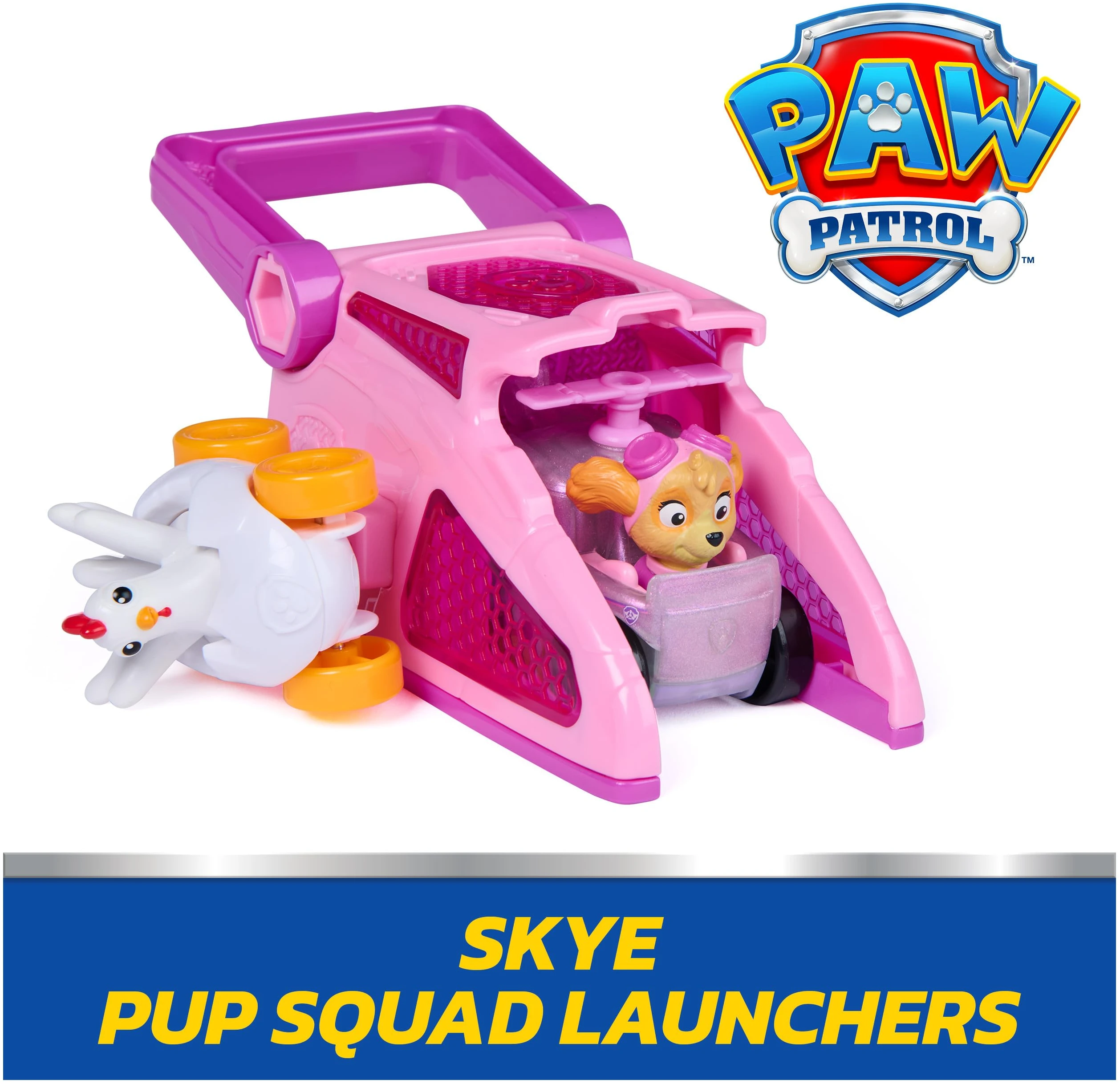 Paw Patrol Skye Pup Squad Launchers with Chickaletta 2-Pack Toy Vehicles - photo 2