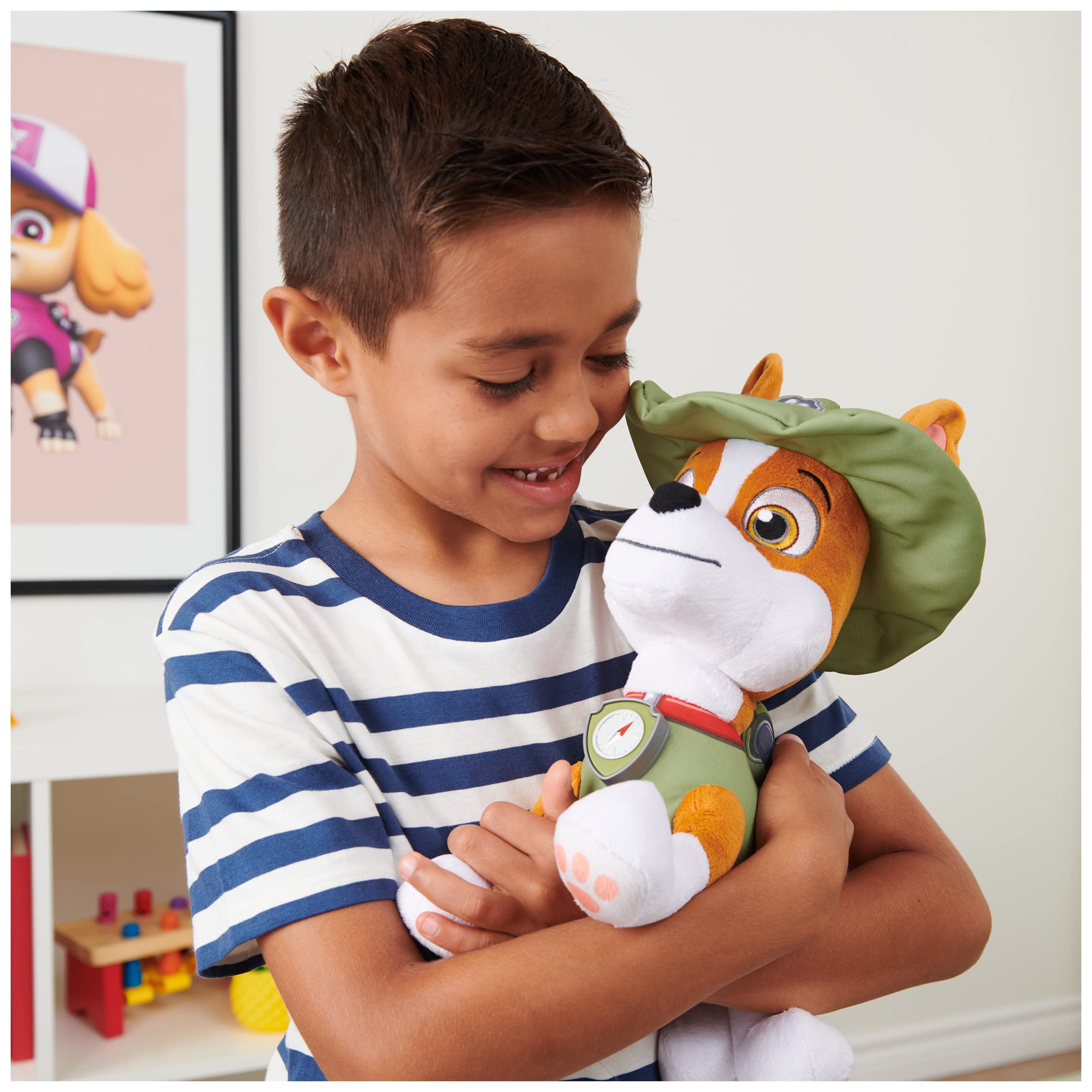 Plush Paw Patrol Talking Tracker 12-Inch Interactive Toy with Music and Sounds - photo 5