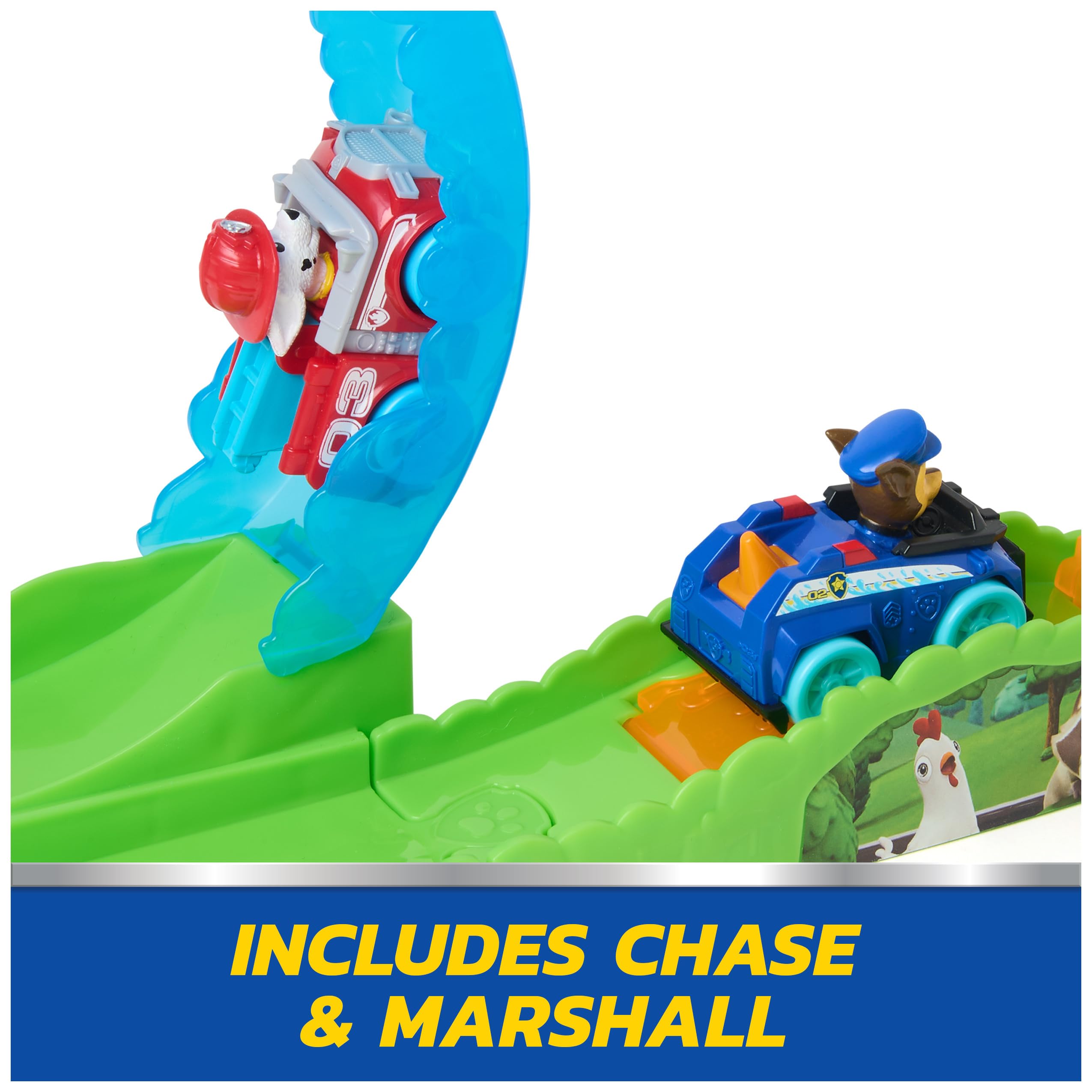 Track Playset Paw Patrol Pup Squad Rescue Loop with Chase & Marshall Toy Cars - photo 4