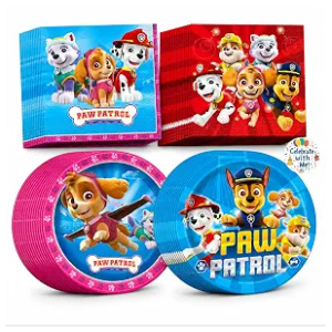 Party Supplies Paw Patrol Plates and Napkins Set