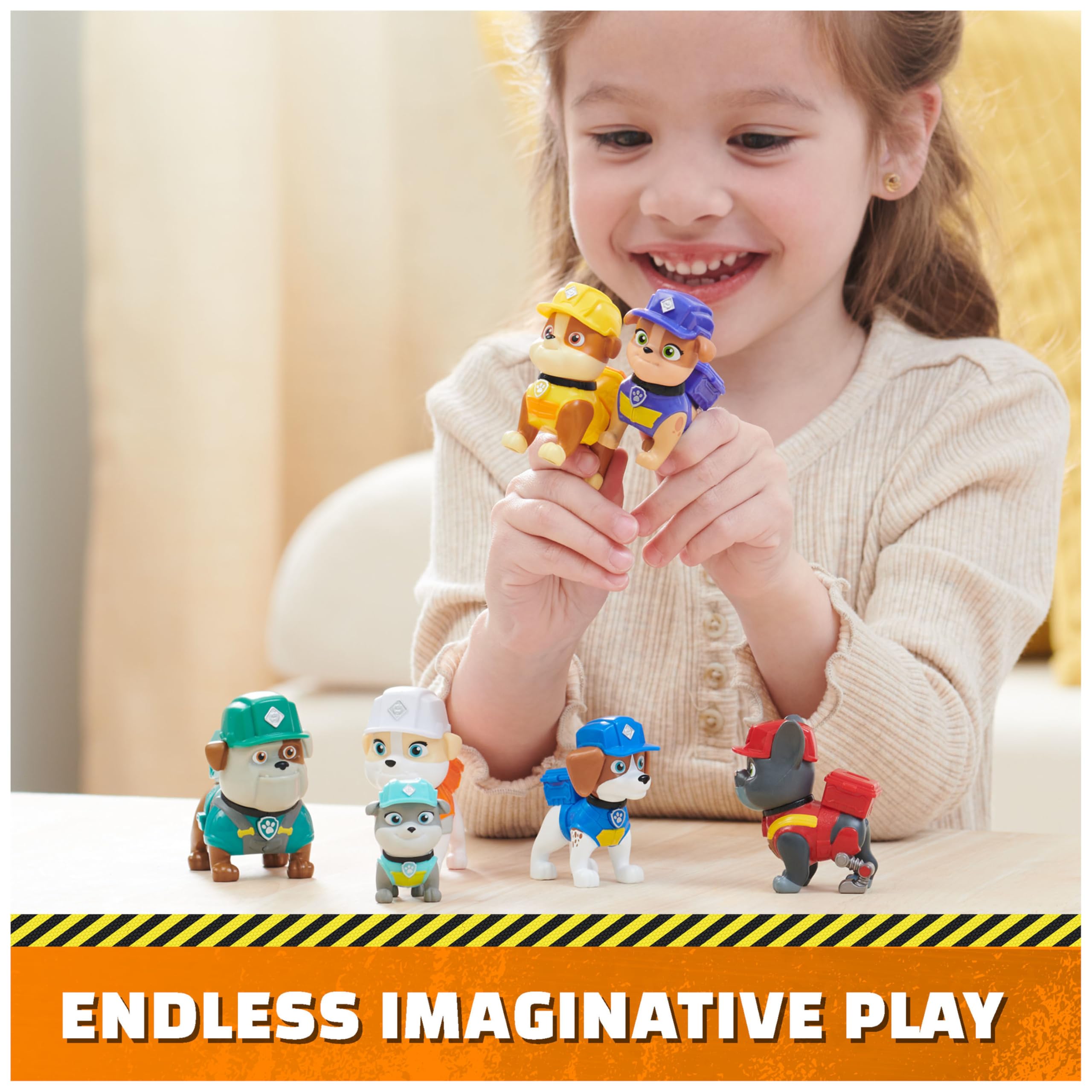 Toy Figures Gift Pack Paw Patrol Rubble & Crew 7 Collectible Action Figures - photo 7