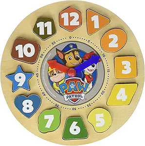 Paw Patrol Shape Sorter Clock 12 Piece