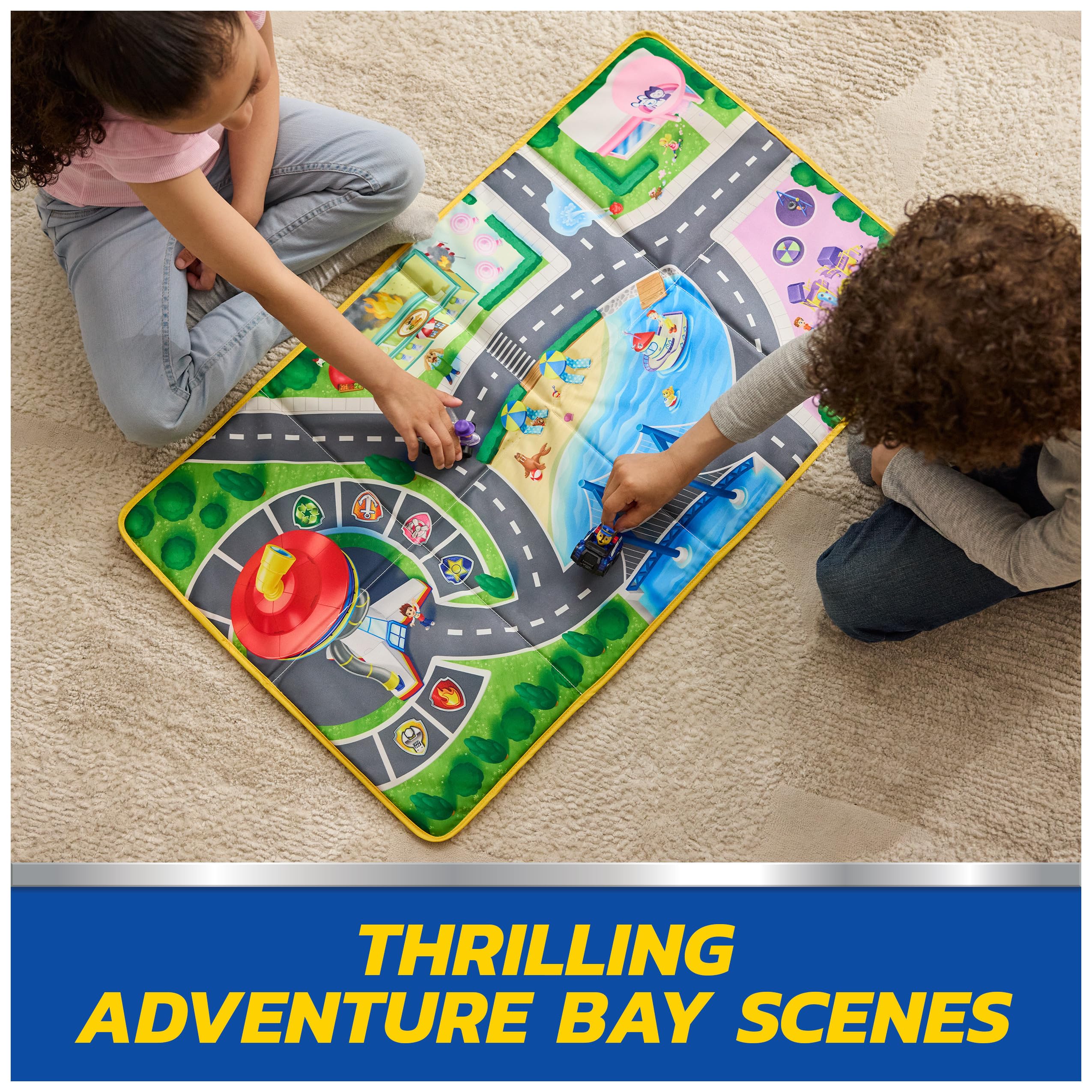 Playmat Paw Patrol Pup Squad Adventure Bay 33-Inch Foldable Mat - photo 3