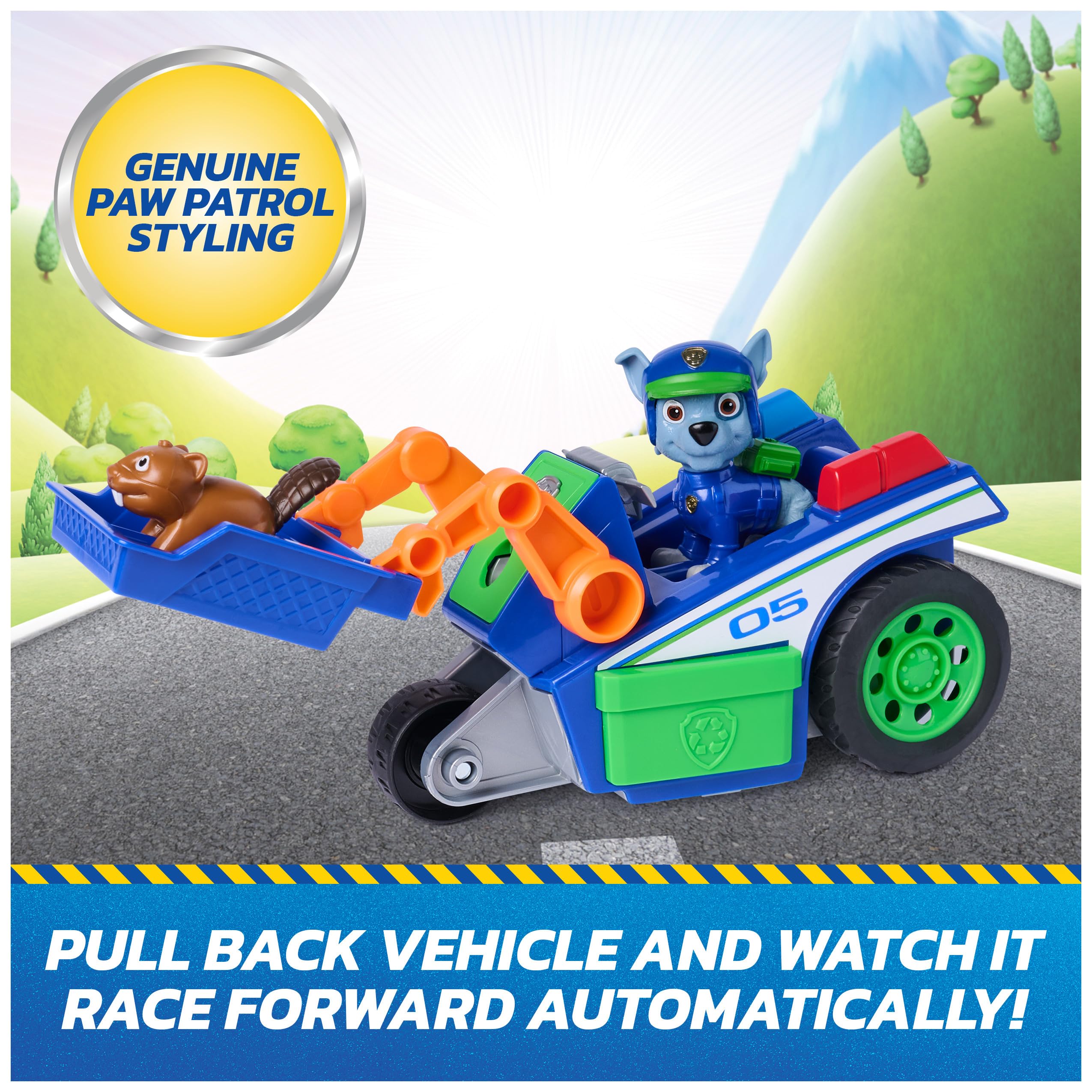 Vehicle Paw Patrol Rocky Rescue Recycler with 2 Figures - photo 5