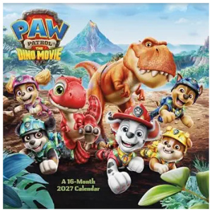 Wall Calendar Paw Patrol The Dino Movie 12×12