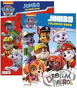 Jumbo Coloring Book Set Paw Patrol 2-Book Pack for Kids
