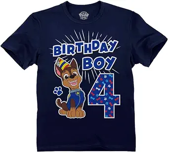 Toddler T-Shirt Paw Patrol Chase Birthday Party Tee