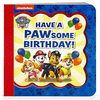 Birthday Board Book Paw Patrol Greeting Card with Personalization Flap