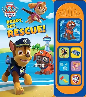 Sound Board Book Paw Patrol Chase, Skye and Marshall Ready Set Rescue