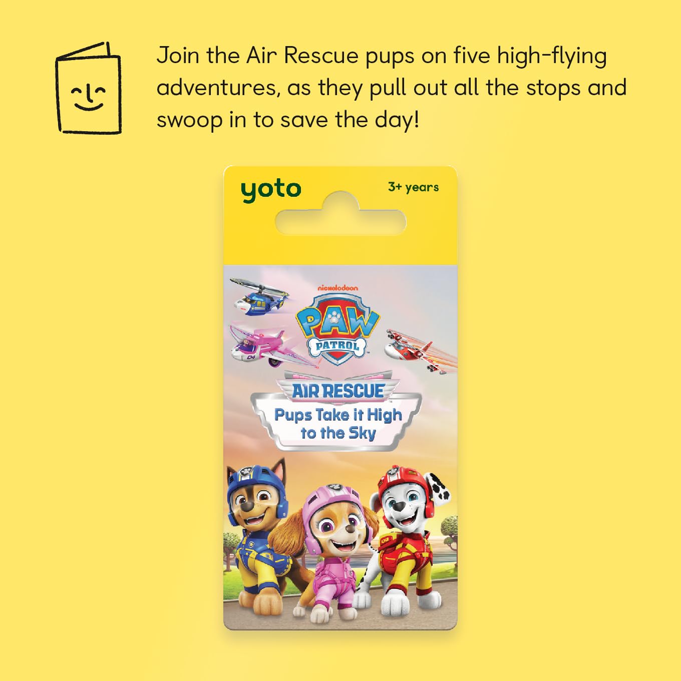 Yoto Card Paw Patrol Air Rescue Story for Yoto Player