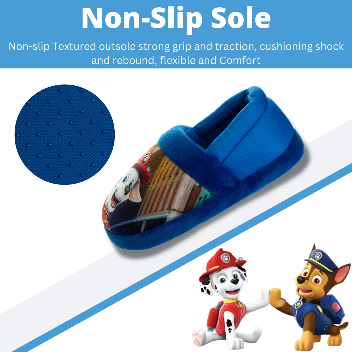 Plush House Slippers Paw Patrol Warm Indoor Comfort