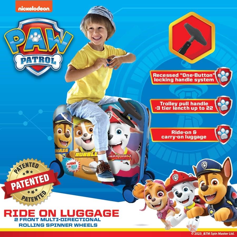 Ride-On Suitcase Paw Patrol Chase 18" Carry-On