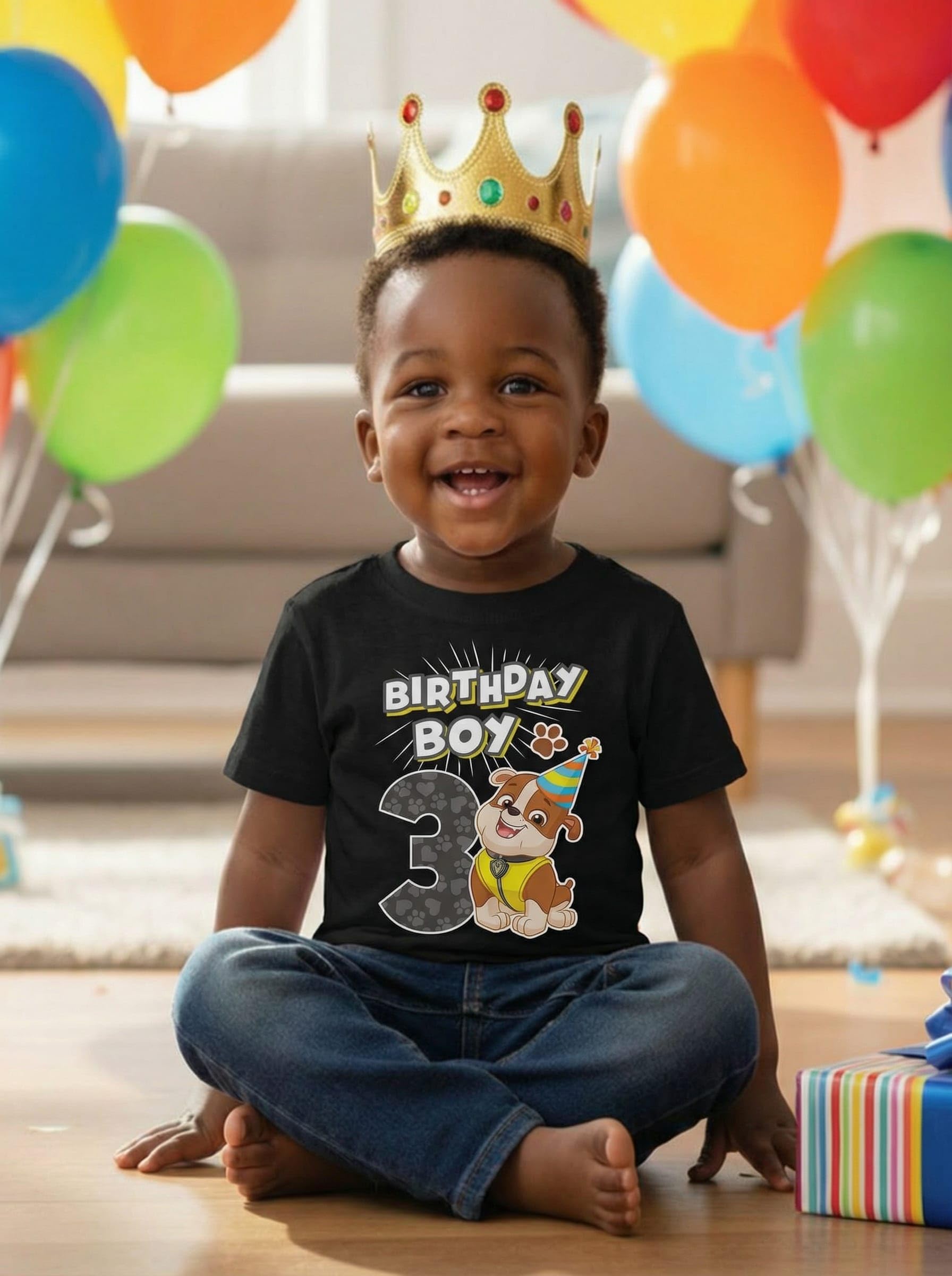 Toddler T-Shirt Paw Patrol Marshall 3rd Birthday Tee