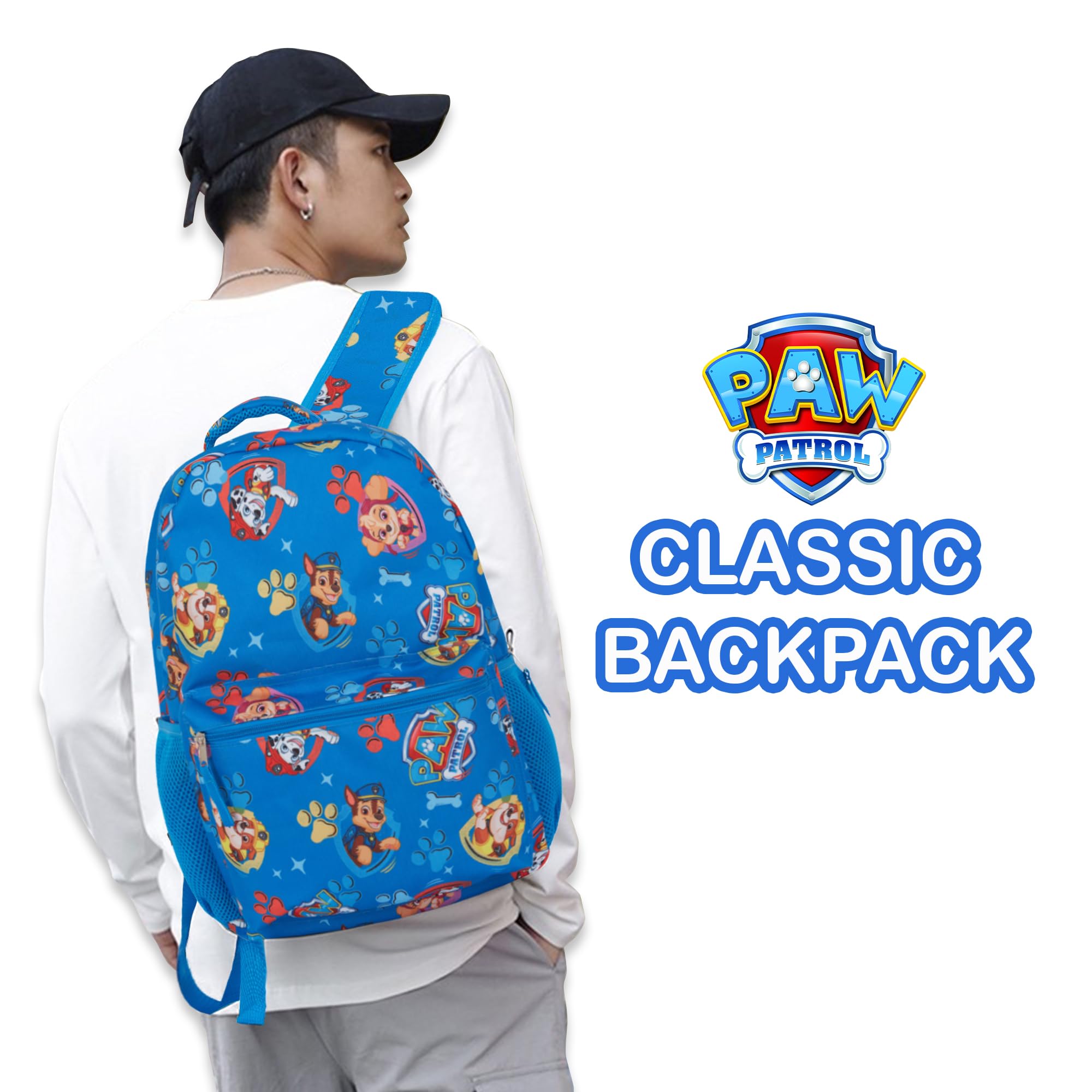 Kids Backpack Paw Patrol Chase Skye Marshall Crew - Blue