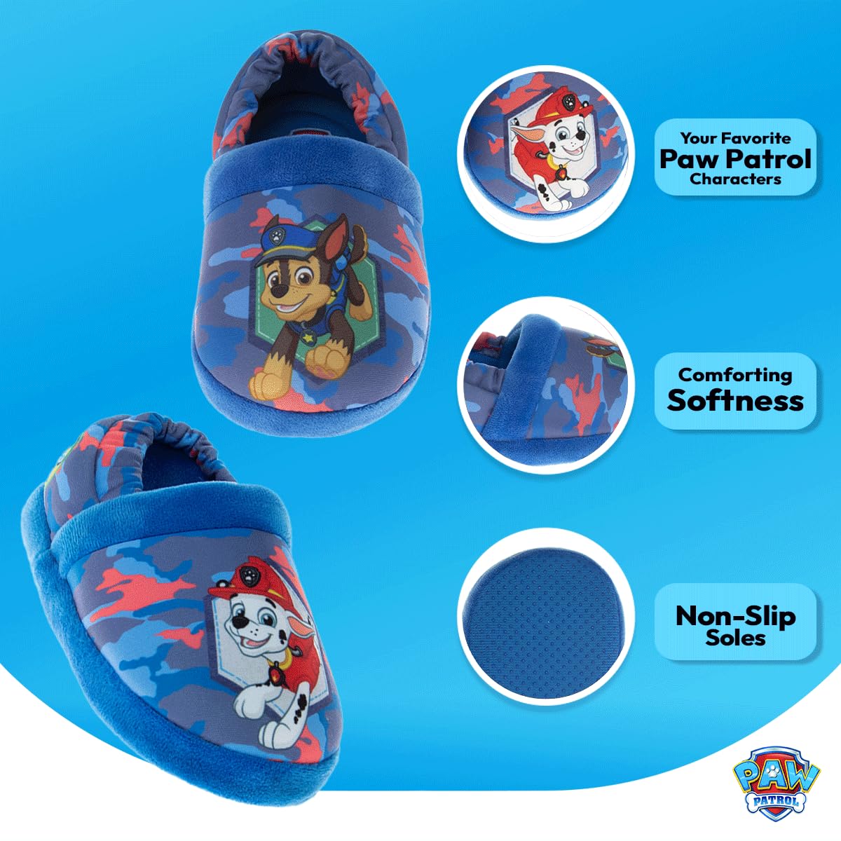 Plush House Slippers Paw Patrol Warm Indoor Comfort
