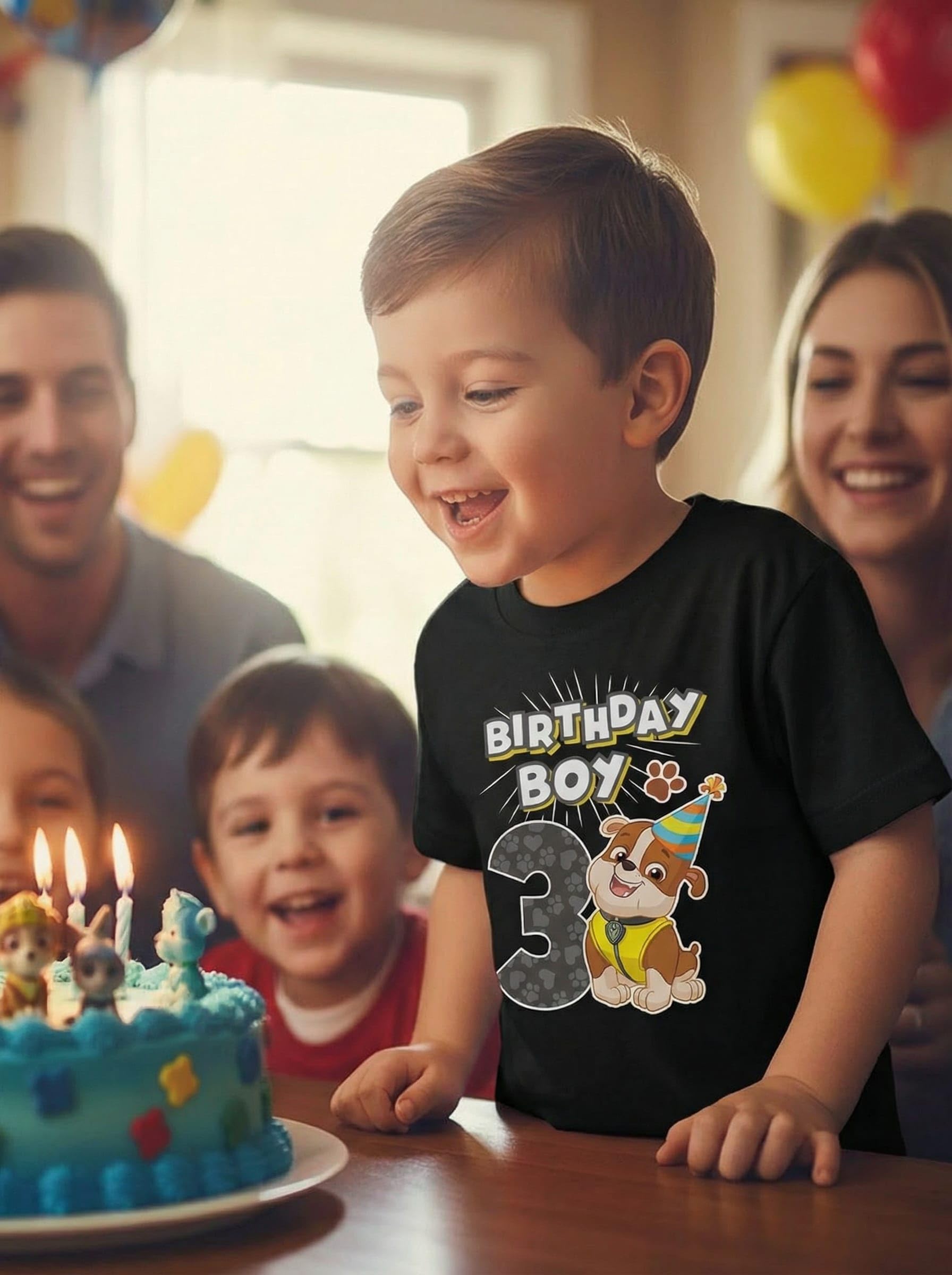 Toddler T-Shirt Paw Patrol Marshall 3rd Birthday Tee