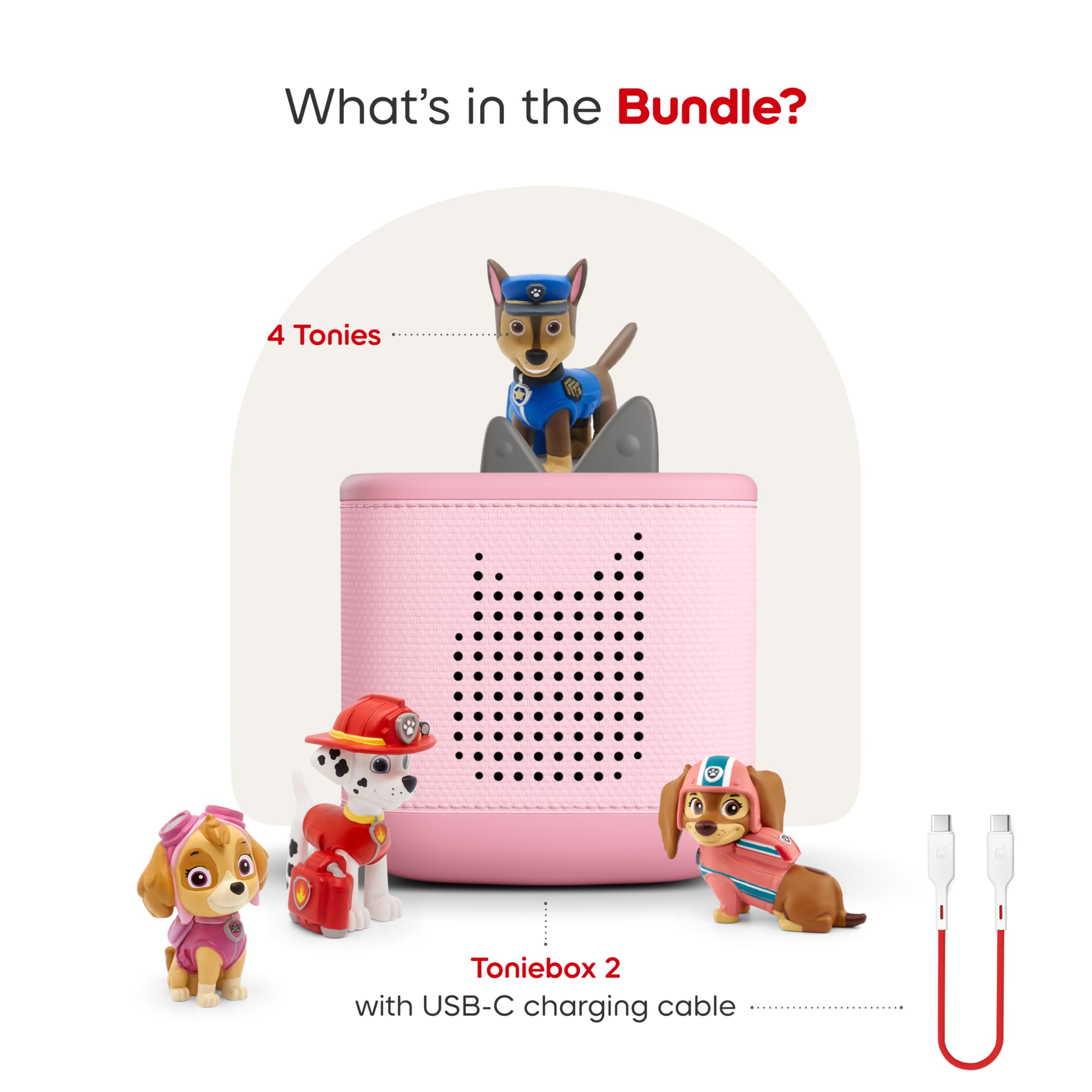 Toniebox 2 Audio Player Paw Patrol Bundle Cloud Pink