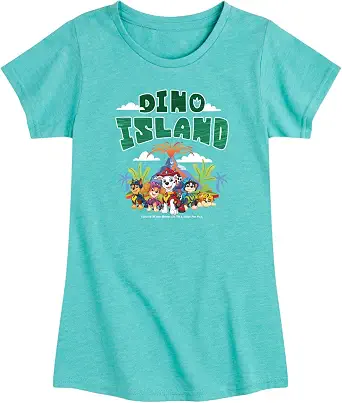 Toddler Girls Fitted Tee Paw Patrol Dino Movie Dino Island