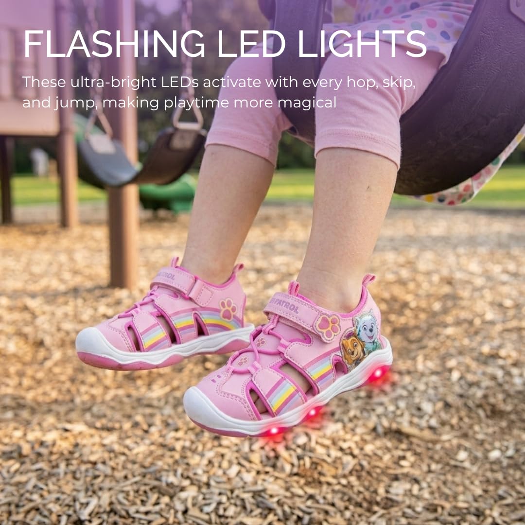 Light Up Sandals Paw Patrol Skye and Everest for Girls