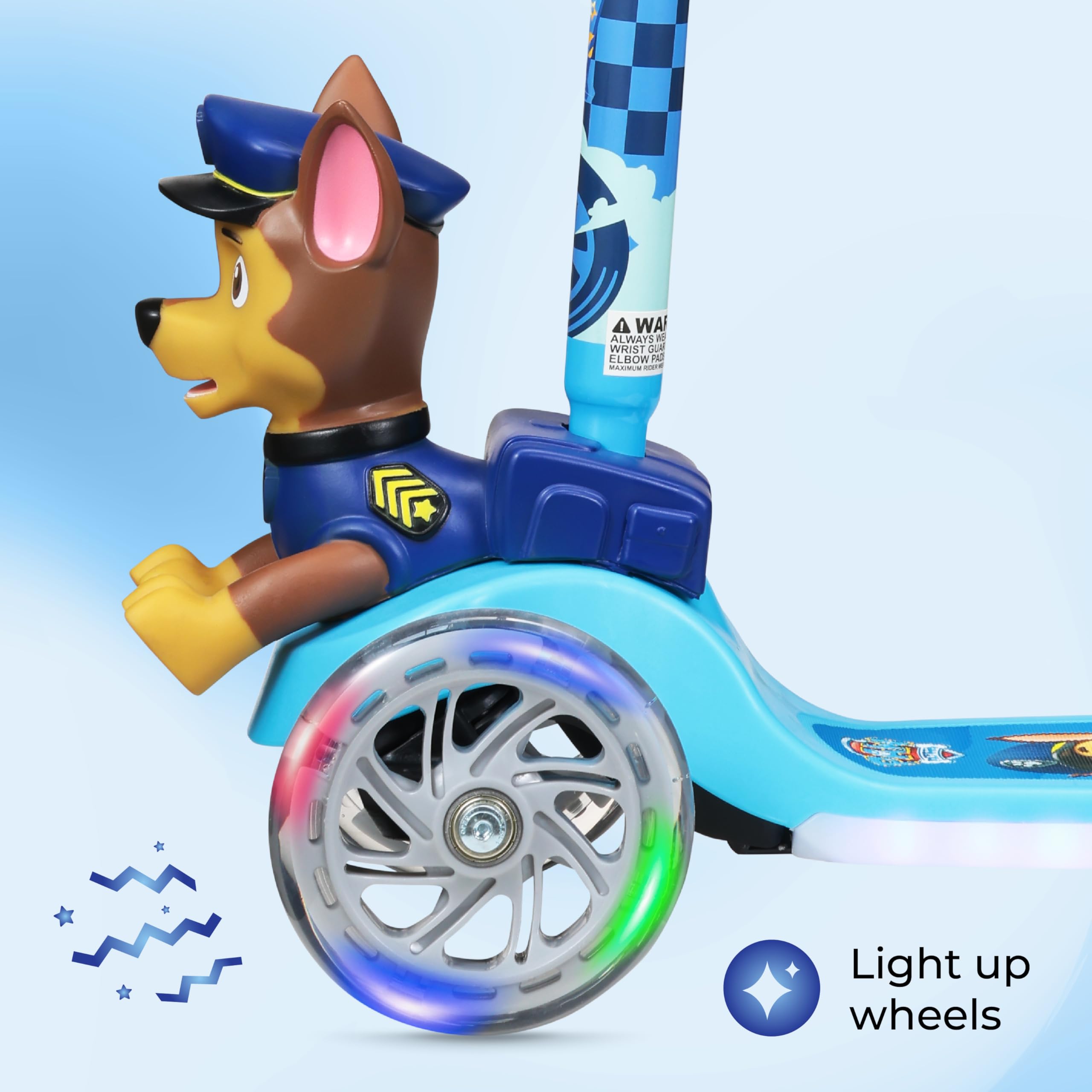 Kick Scooter Paw Patrol 3 Wheel Self Balancing Light Up LED