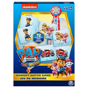Memory Matching Game Paw Patrol The Movie with Chase, Rubble, Skye