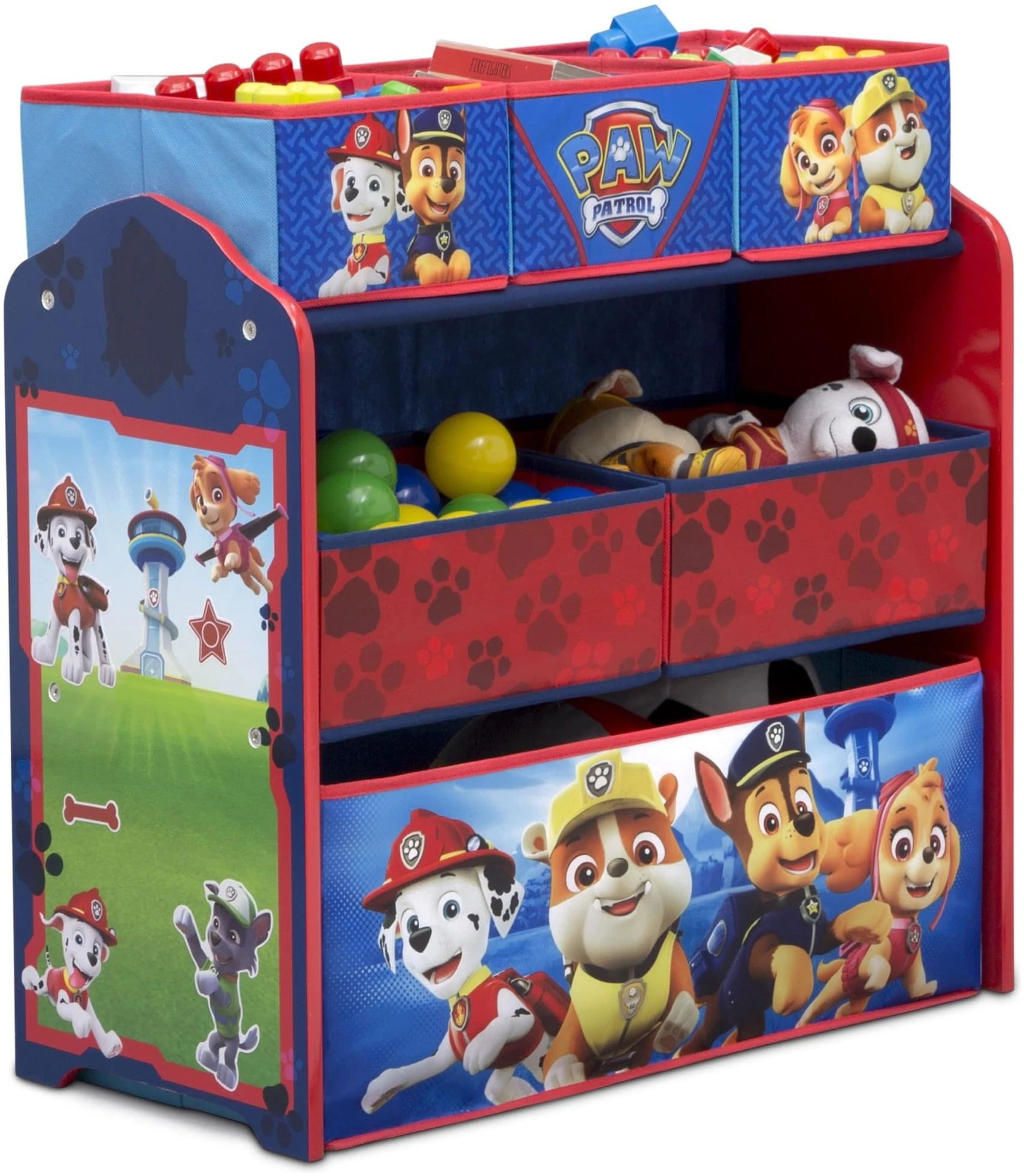 6 Bin Toy Storage Organizer Paw Patrol Design & Store