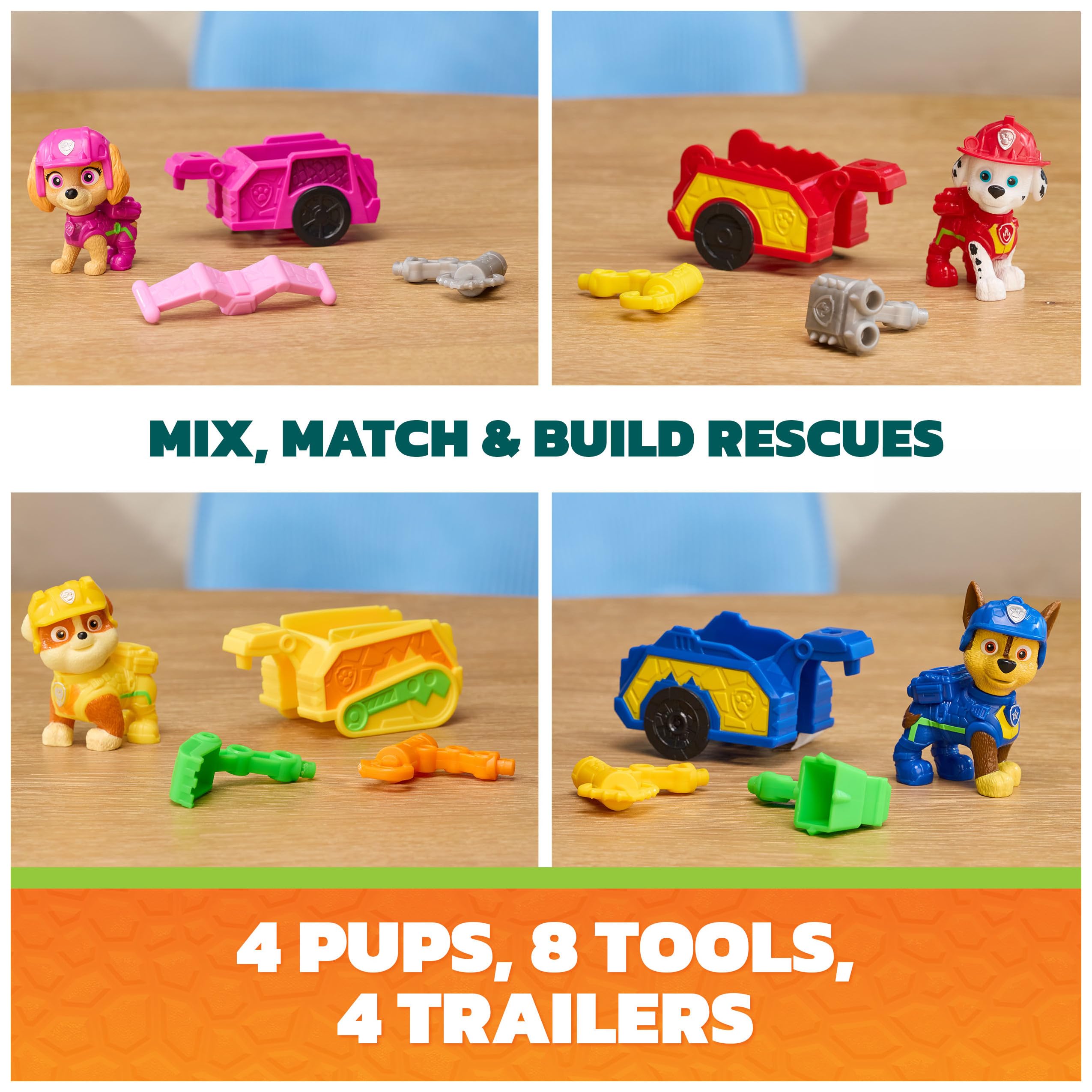 Dino Tool Pack Paw Patrol Dino Movie 16-Piece Figure Set