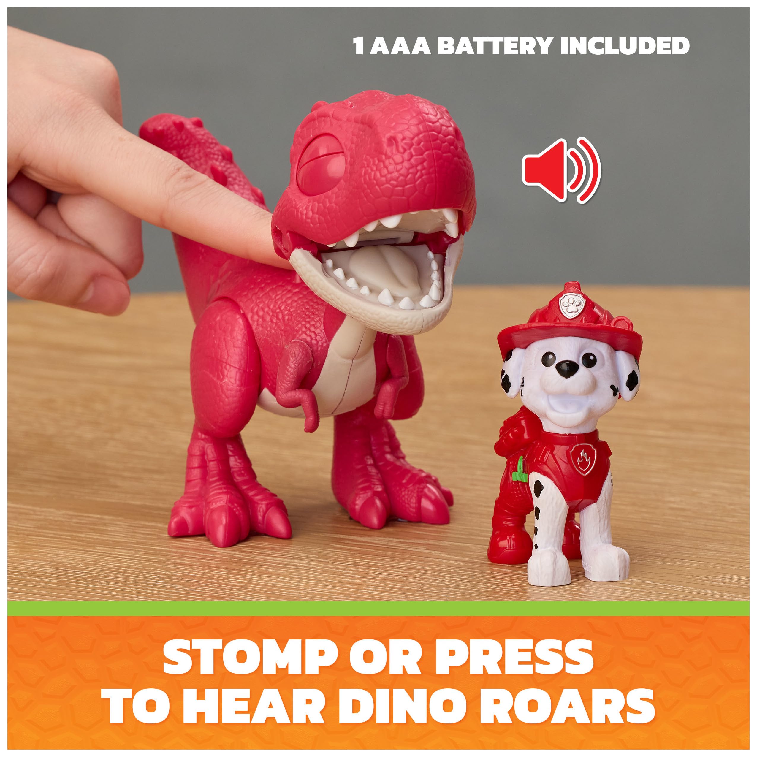 Action Figure Set Paw Patrol Dino Movie Marshall and Rhubarb