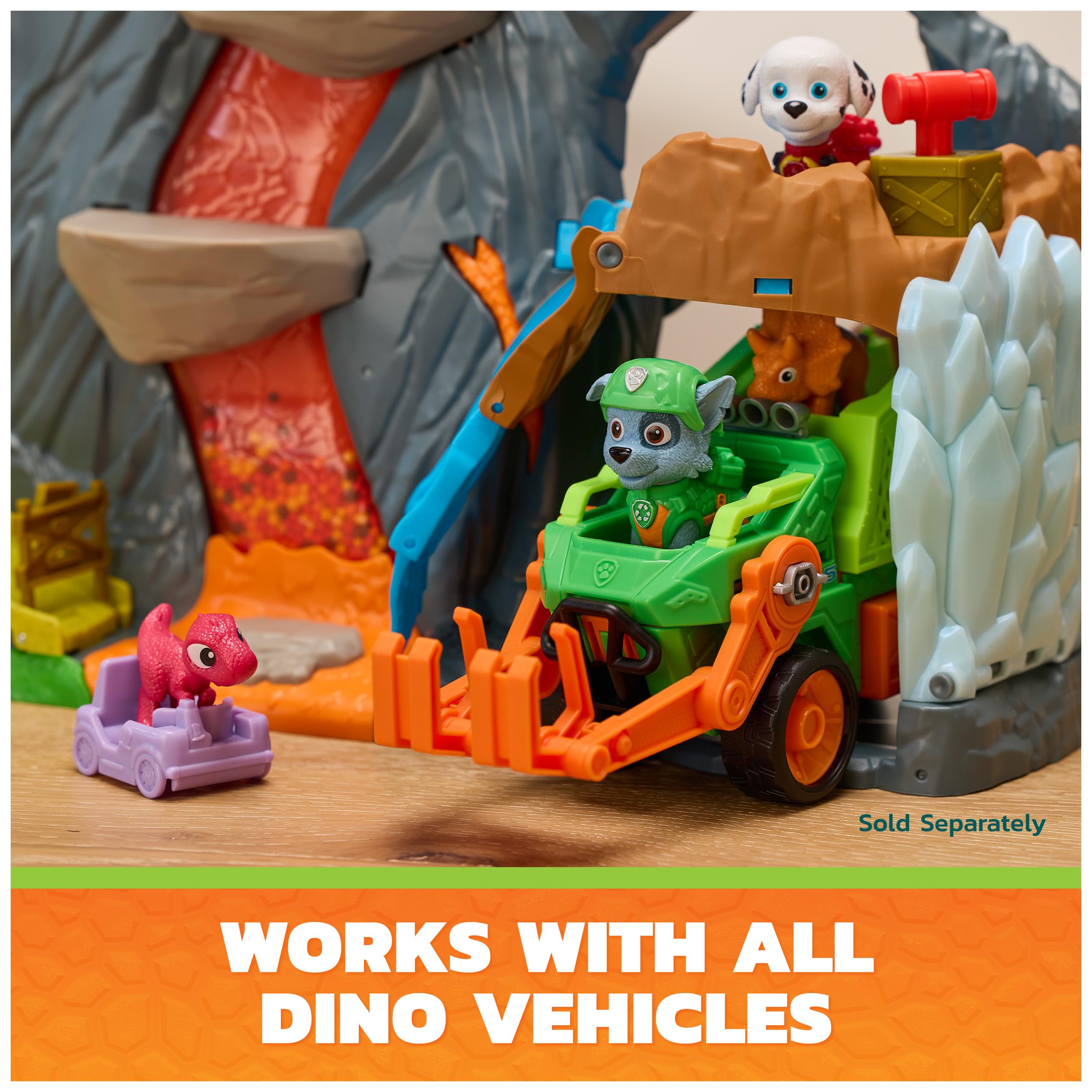 Volcano Playset Paw Patrol Dino Movie Marshall & Rhubarb