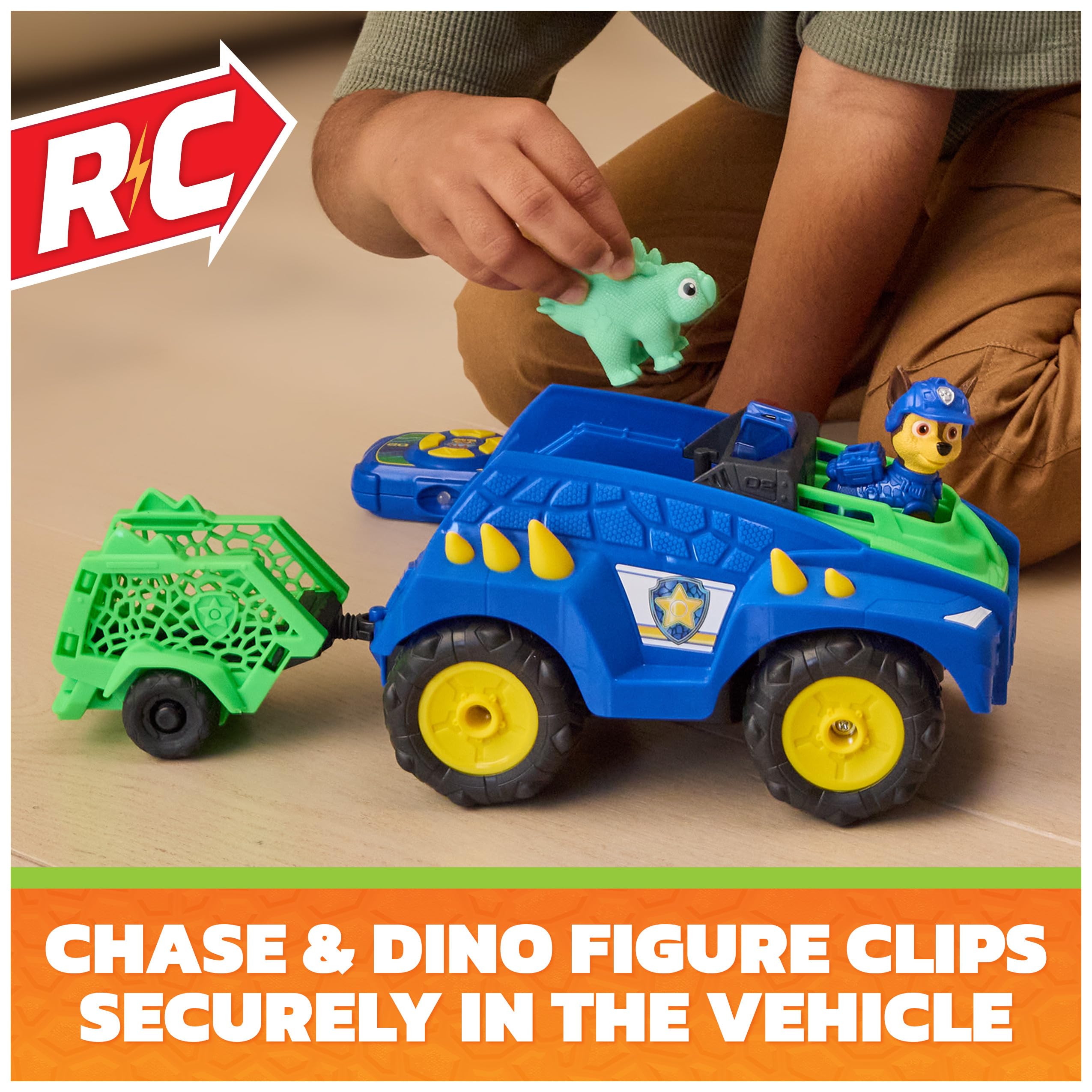 RC Car Paw Patrol Dino Movie Chase Dino Tow & Dash