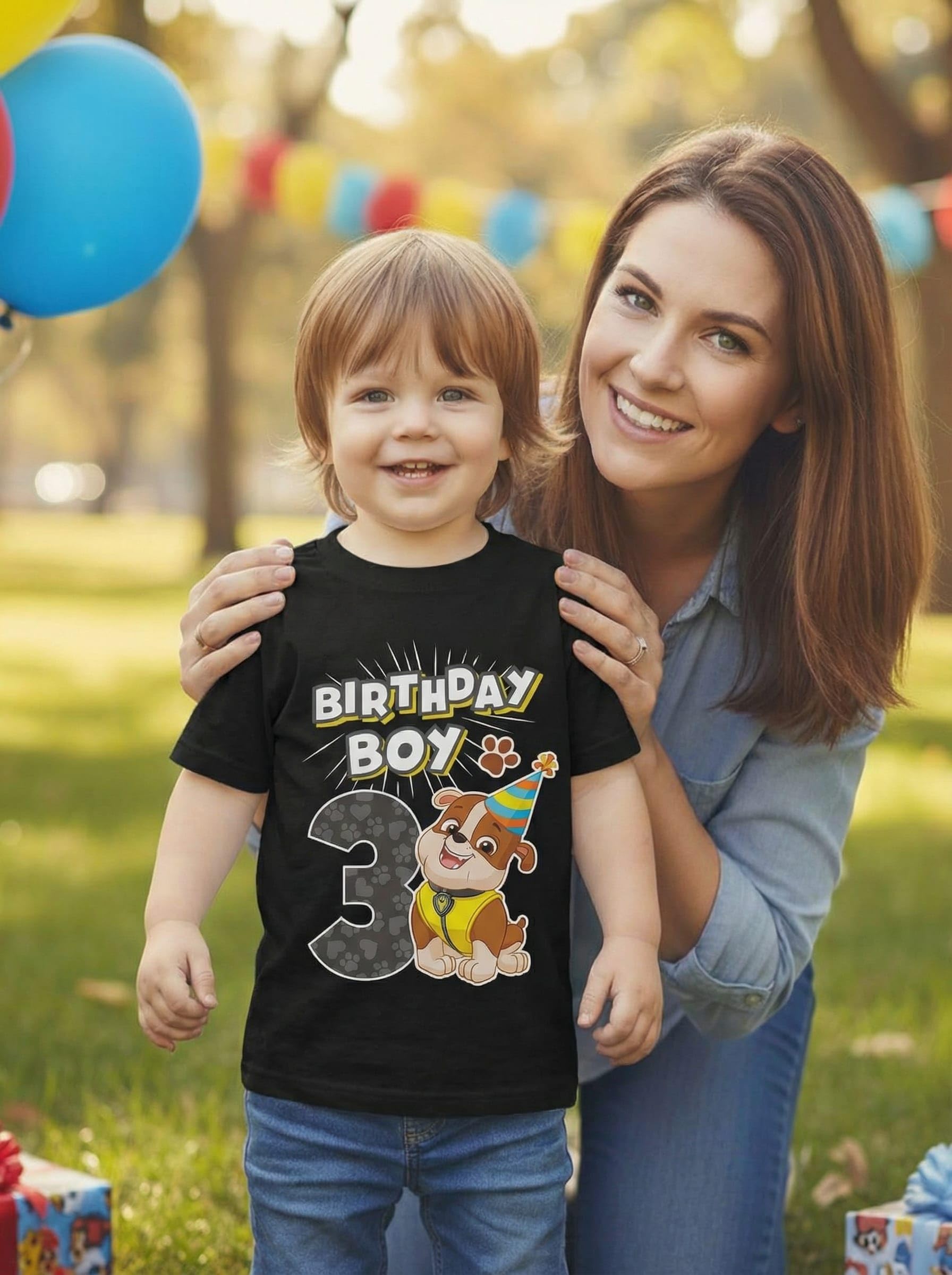 Toddler T-Shirt Paw Patrol Marshall 3rd Birthday Tee
