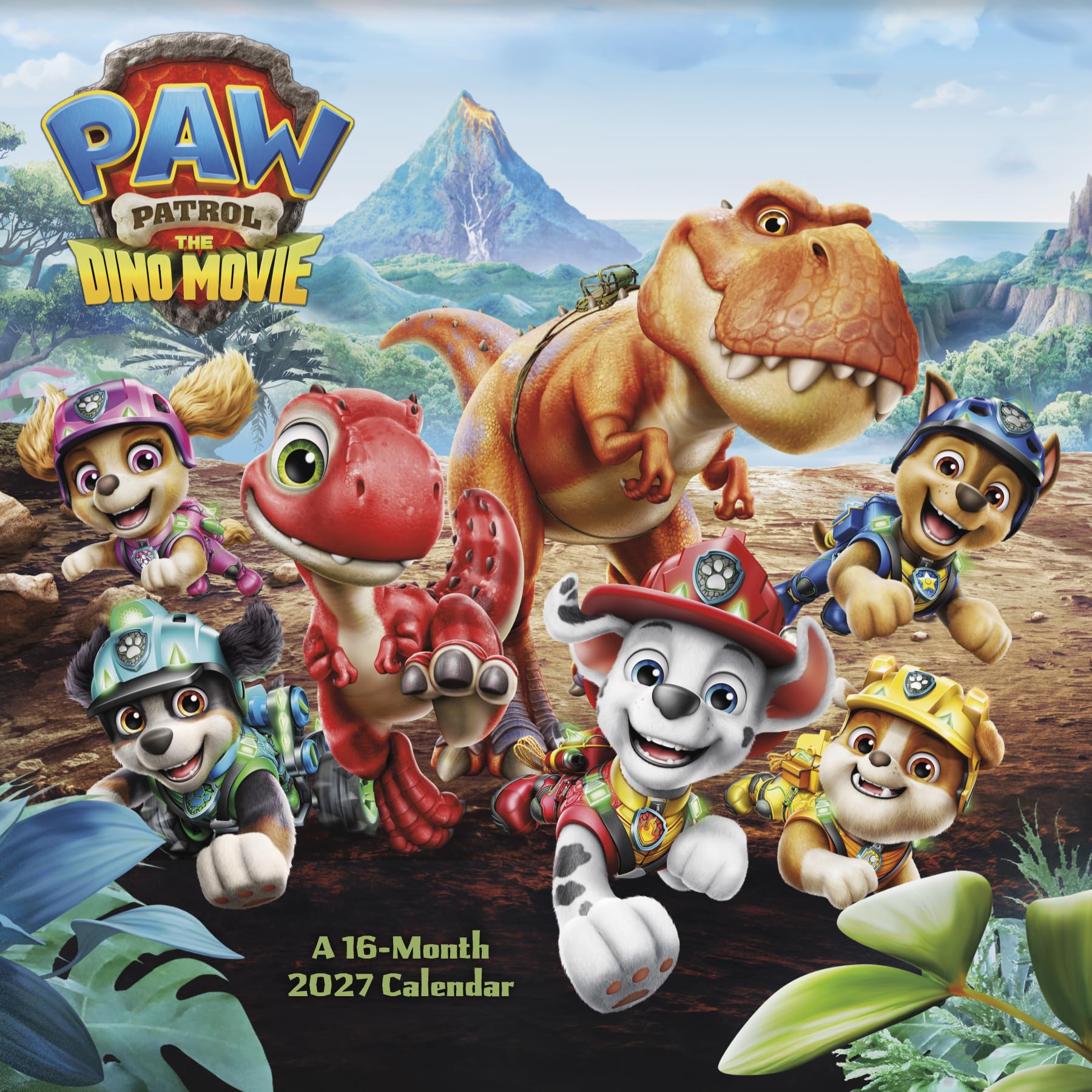 Wall Calendar Paw Patrol The Dino Movie 12x12