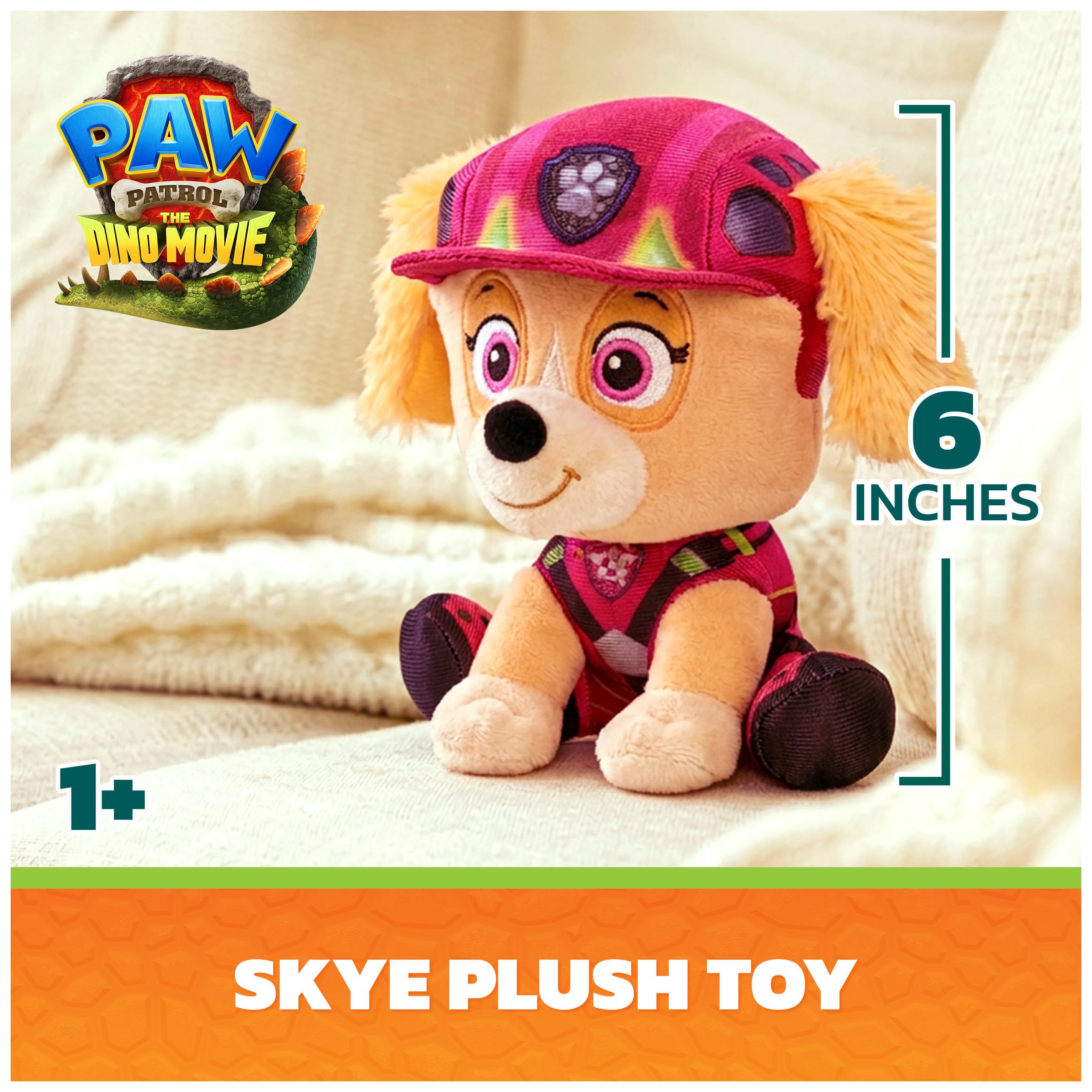 Skye Plush Toy Paw Patrol Dino Movie 6-Inch