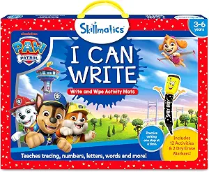 Write and Wipe Activity Mats Paw Patrol Skillmatics Set