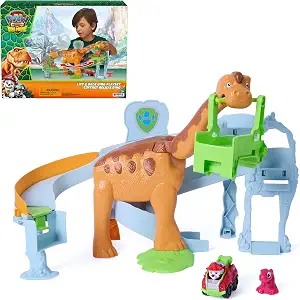Lift & Race Dino Playset Paw Patrol Dino Movie Marshall & Rhubarb