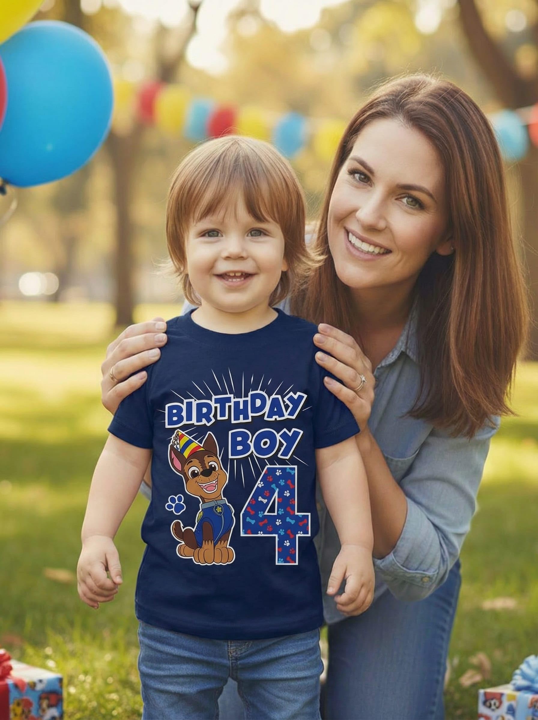 Toddler T-Shirt Paw Patrol Chase Birthday Party Tee