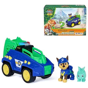 Toy Vehicle Paw Patrol Chase Dino Rescue Cruiser with 2 Figures