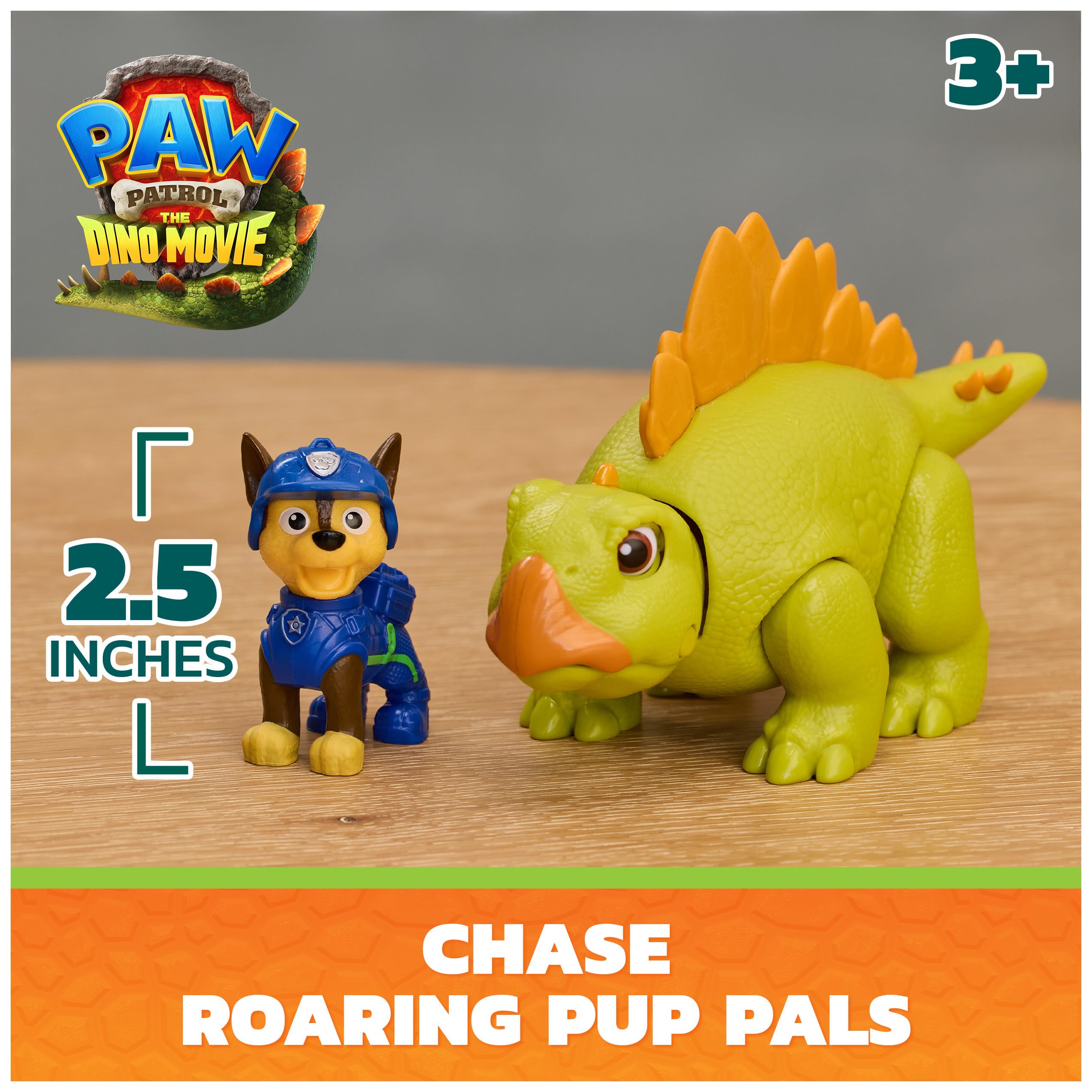 Roaring Dino Toy Set Paw Patrol Dino Movie Chase and Stegosaurus