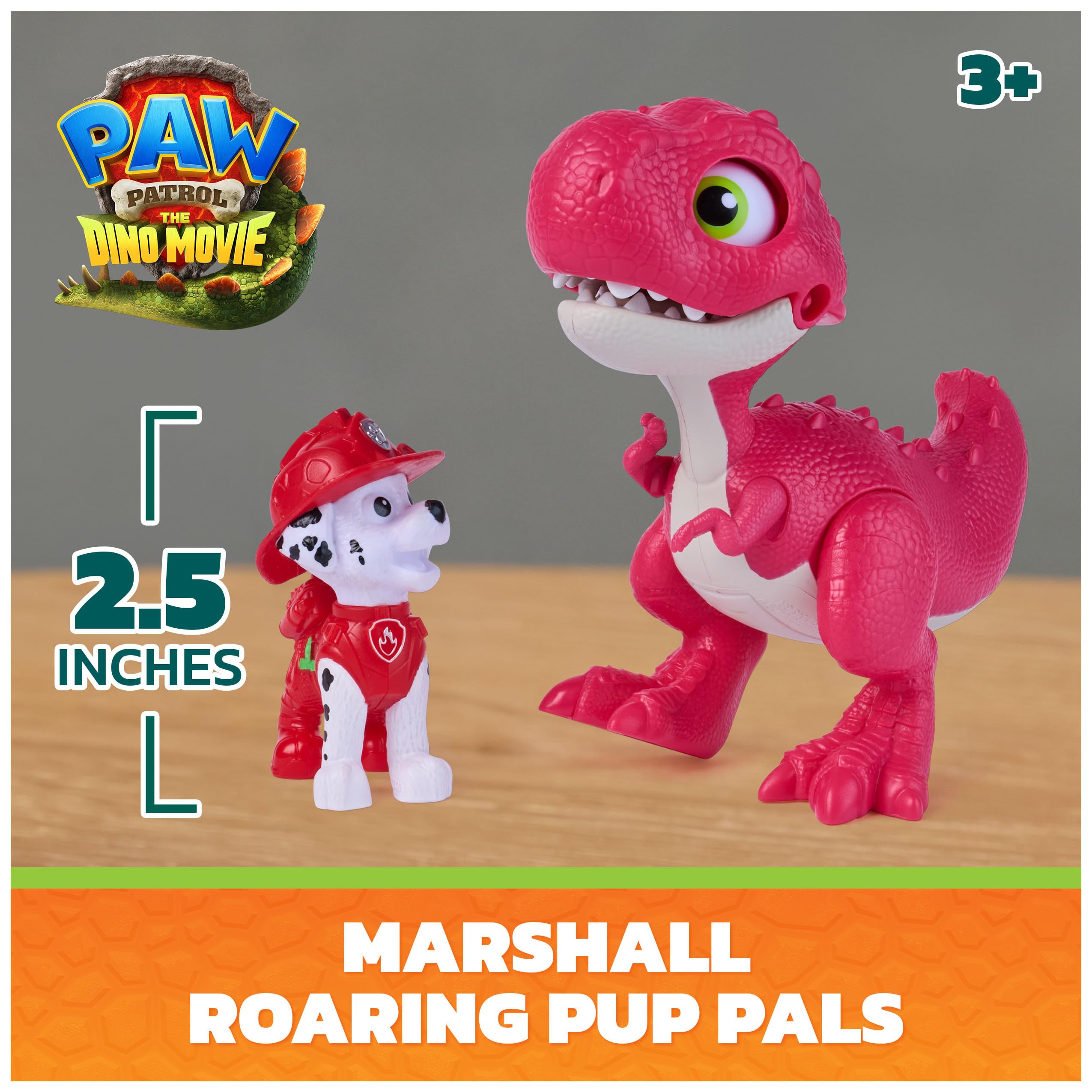Action Figure Set Paw Patrol Dino Movie Marshall and Rhubarb