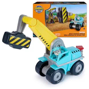 Construction Truck Paw Patrol Rubble & Crew Motor Mega Hammer 10-Inch