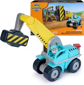 Construction Truck Paw Patrol Rubble & Crew Motor Mega Hammer 10-Inch