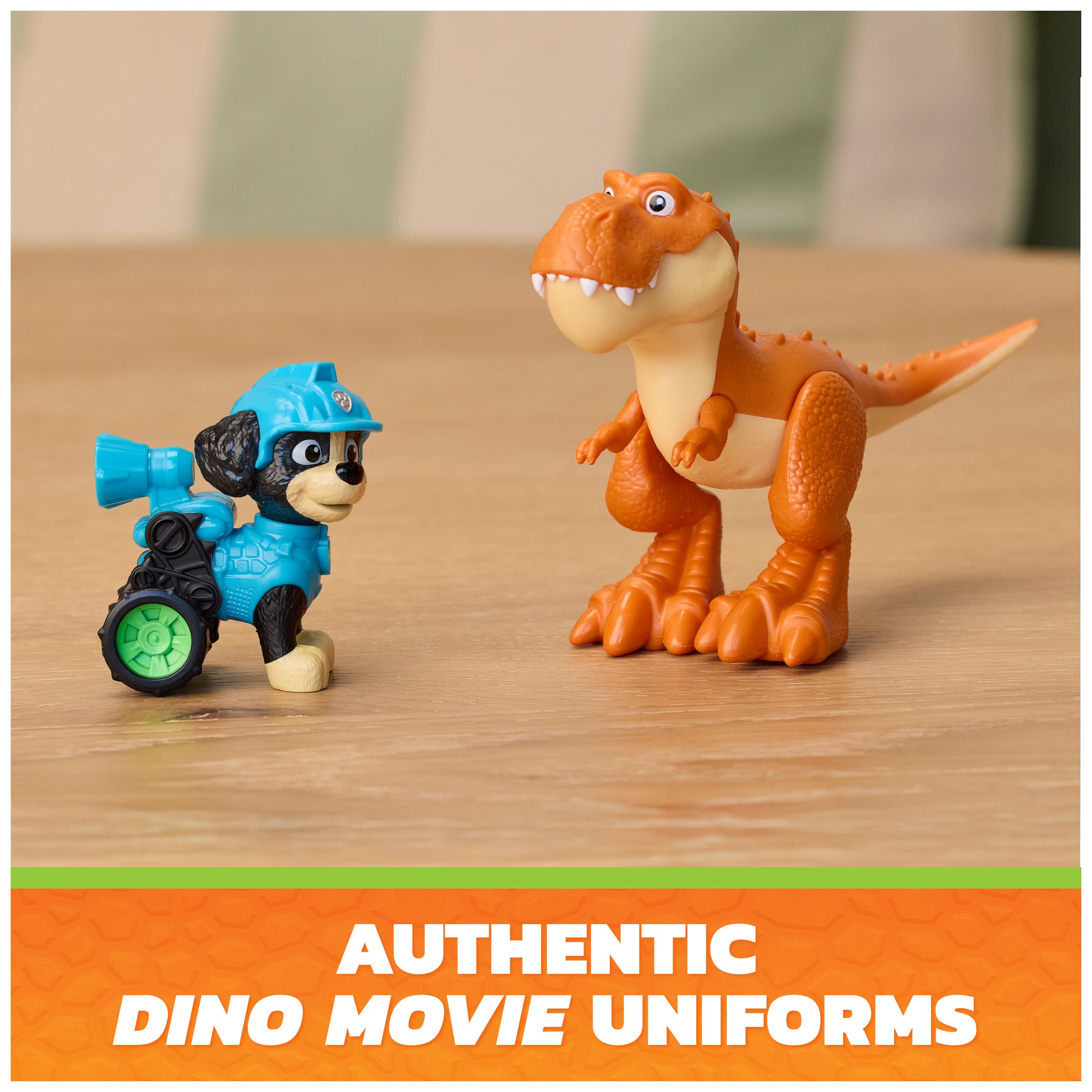 Action Figure 6-Pack Paw Patrol Dino Movie Ryder, Rex & Timmy